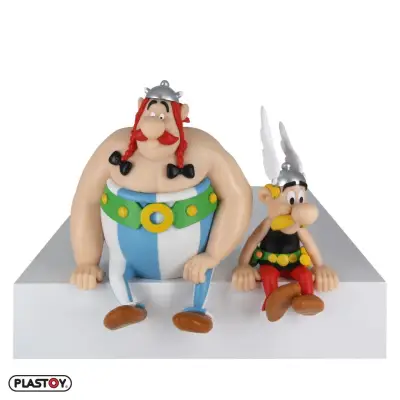 Figurine asterix obelix seated